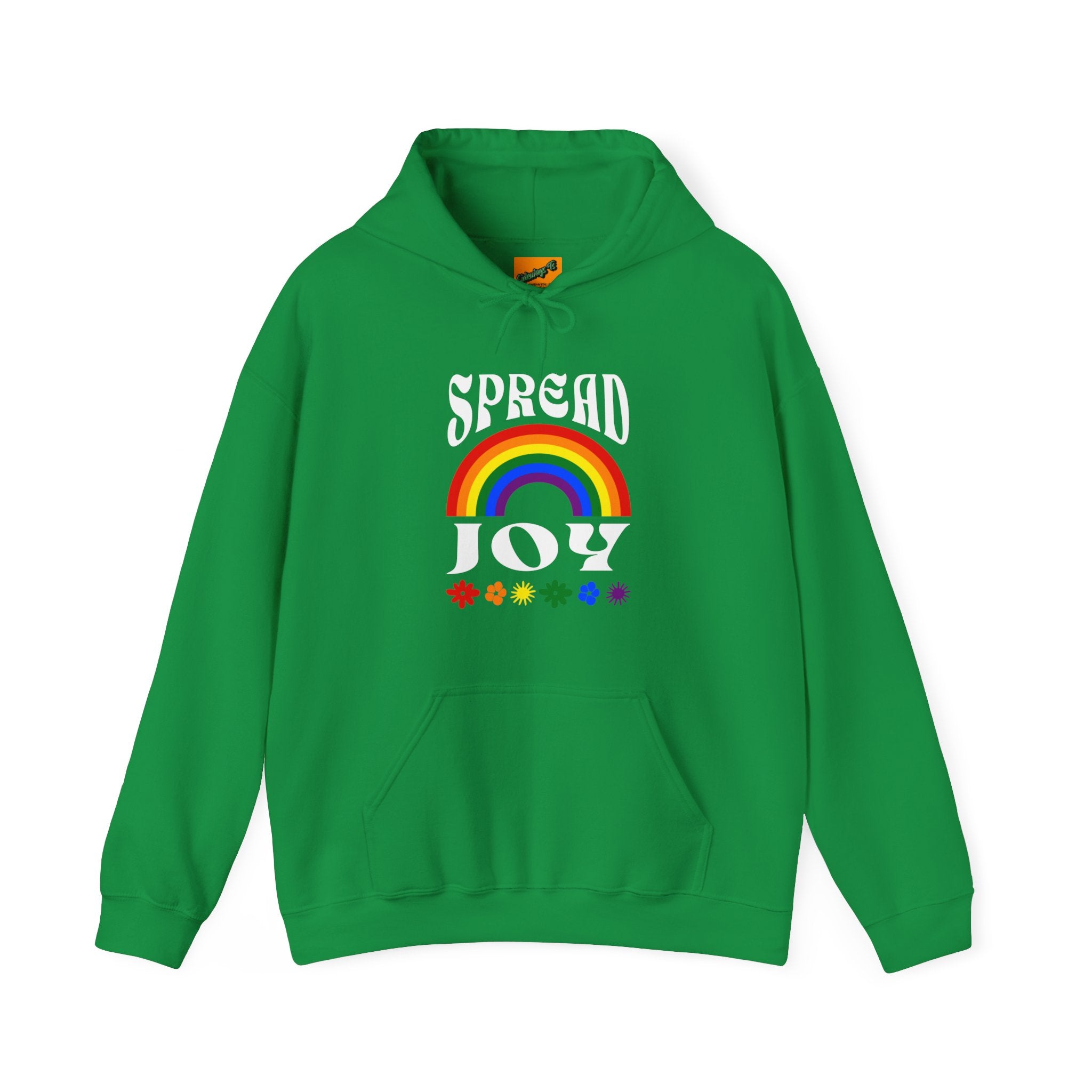 SPREAD JOY HOODIE (FRONT) - Putting a positive message out there - Fully Conscious Apparel