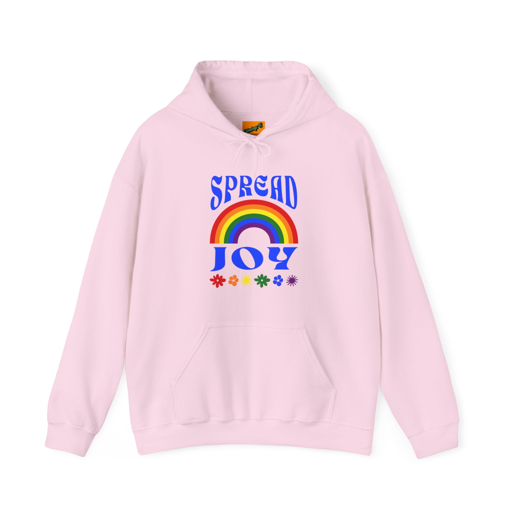 SPREAD JOY HOODIE (FRONT) - Putting a positive message out there - Fully Conscious Apparel
