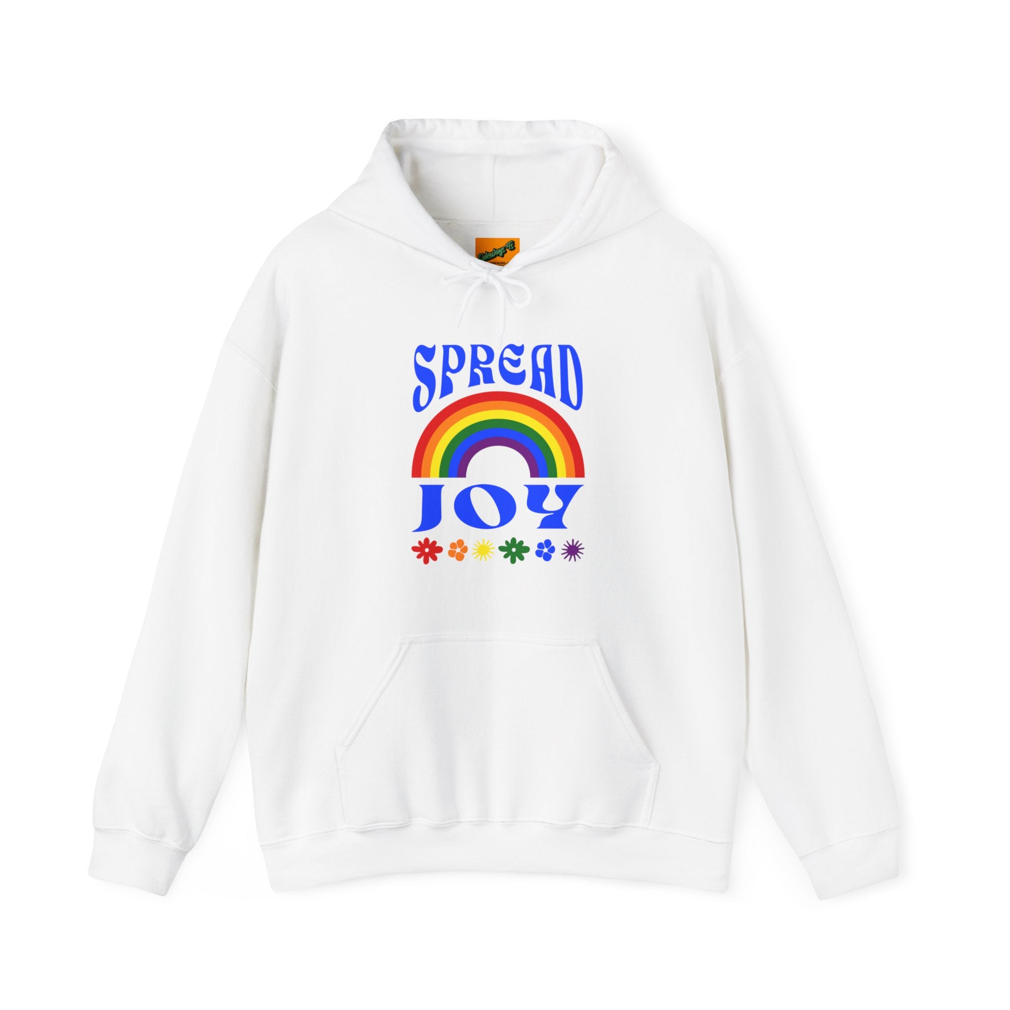 SPREAD JOY HOODIE (FRONT) - Putting a positive message out there - Fully Conscious Apparel