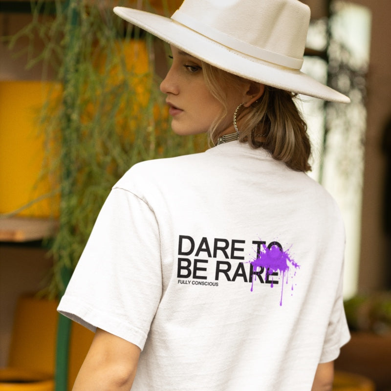 DARE TO BE RARE PURPLE - Fully Conscious Apparel