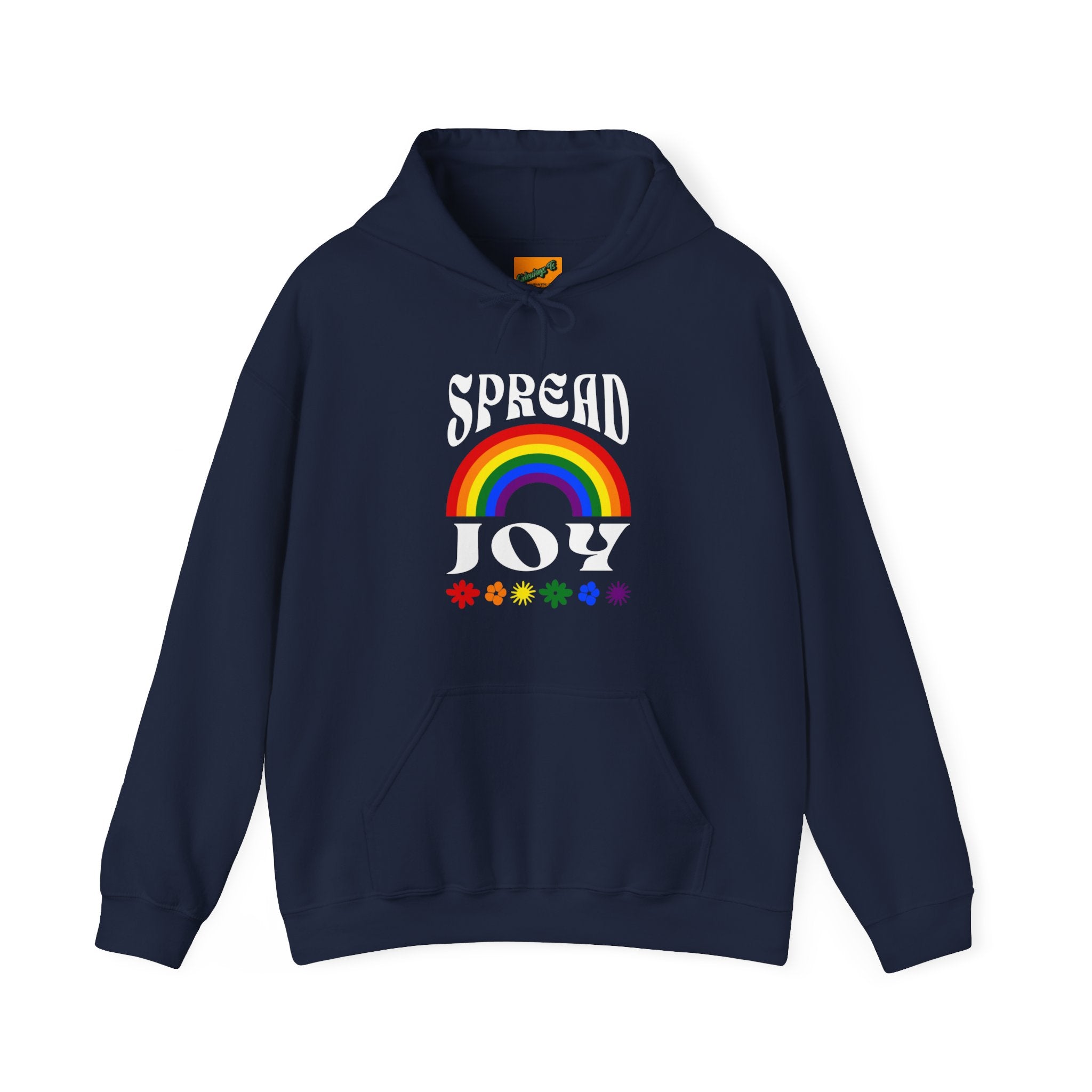 SPREAD JOY HOODIE (FRONT) - Putting a positive message out there - Fully Conscious Apparel